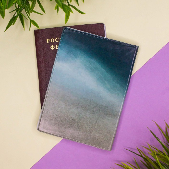 ОБЛОЖКА ДЛЯ ПАСПОРТА &quot;Quiet sky&quot;, плотность 600 мкм 