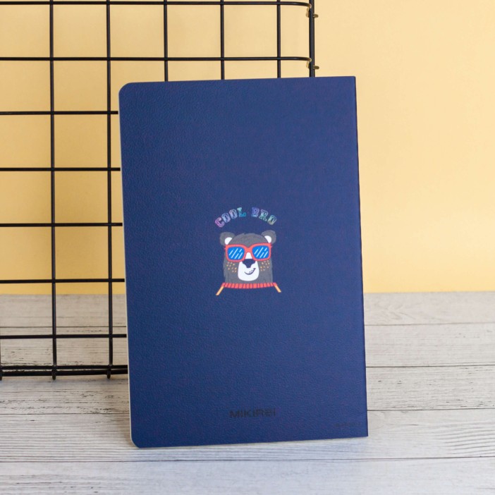 Тетрадь (A5) &quot;Cool bro bear&quot;, blue (13.5*20.5) 