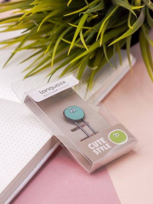 Закладка - скрепка &quot;Marmalade&quot;, light-blue 