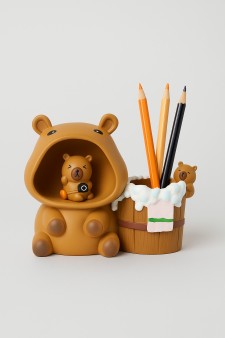 Ночник - подставка для канцелярских принадлежностей "Capycamera" (13.8 см)