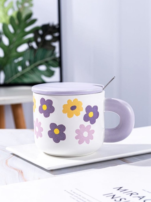 Кружка «Flower power», purple (450 ml) 