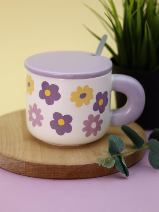 Кружка «Flower power», purple (450 ml) 