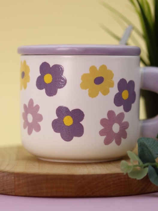 Кружка «Flower power», purple (450 ml) 