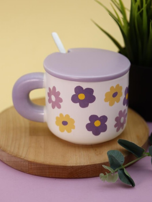 Кружка «Flower power», purple (450 ml) 