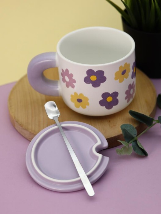 Кружка «Flower power», purple (450 ml) 