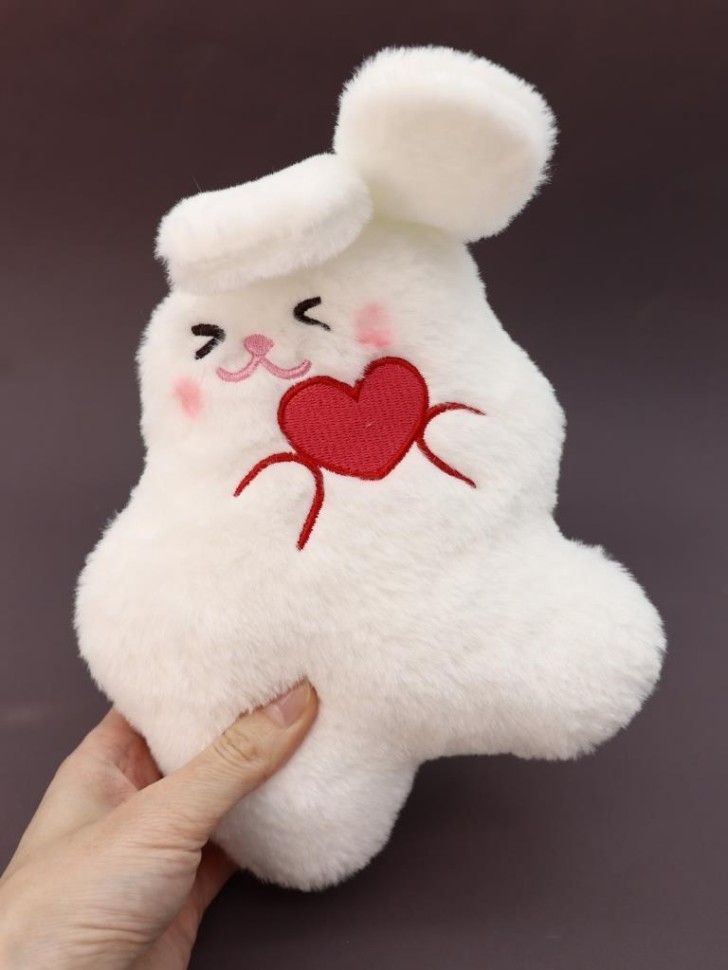 Мягкая игрушка "Кривой кролик с сердечком", 20 см