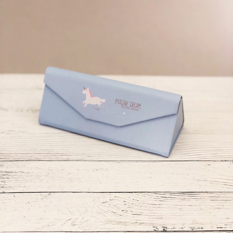 Чехол для очков &quot;Happy unicorn&quot; blue 
