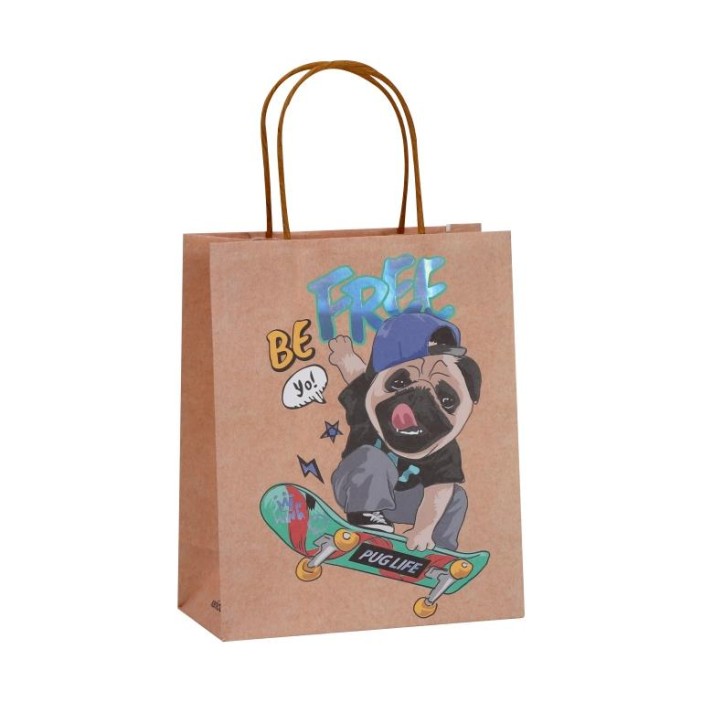 Пакет подарочный крафтовый «CoOol», be free (21*25,5*10) 