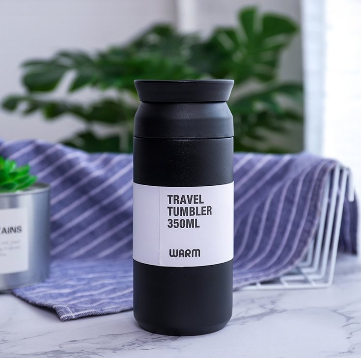 hs-6983 Термос "Travel tumbler", black (350 мл)