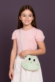 Сумочка плюшевая "Tiny pals", frog (18*20 см)