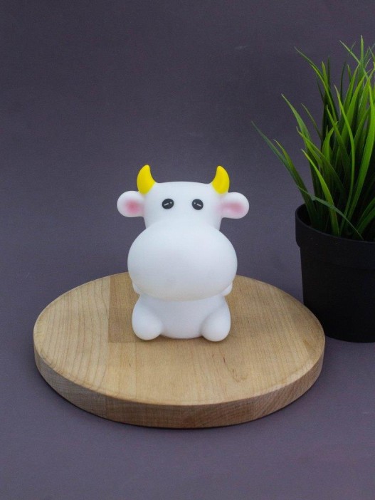 Ночник iLikeGift &quot;Funny cow&quot;, white (11*6.5 см) 