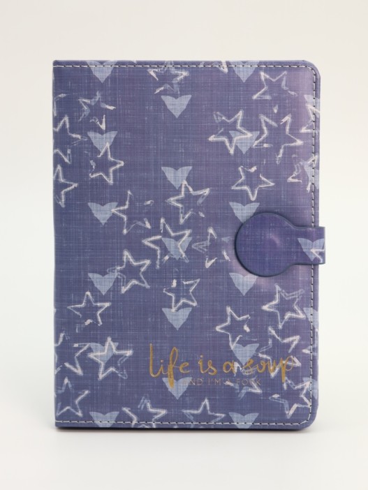 Блокнот (B6) &quot;Life is a joy, stars&quot;,blue (18.5*13) 