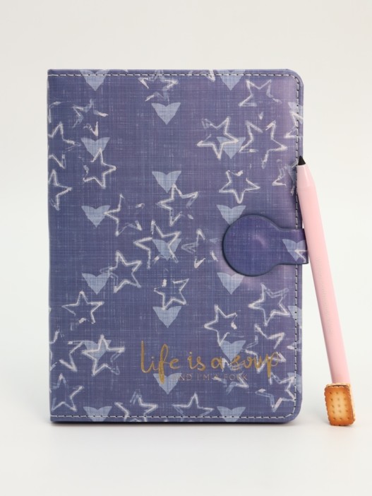 Блокнот (B6) &quot;Life is a joy, stars&quot;,blue (18.5*13) 