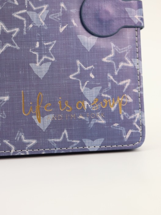 Блокнот (B6) &quot;Life is a joy, stars&quot;,blue (18.5*13) 