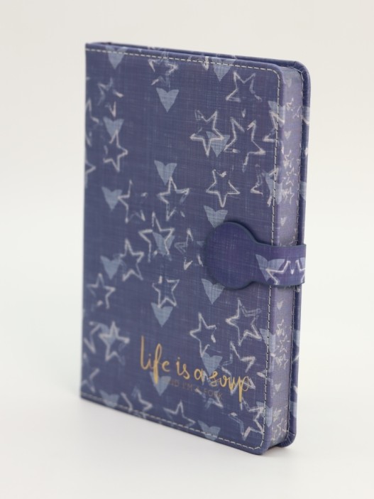 Блокнот (B6) &quot;Life is a joy, stars&quot;,blue (18.5*13) 