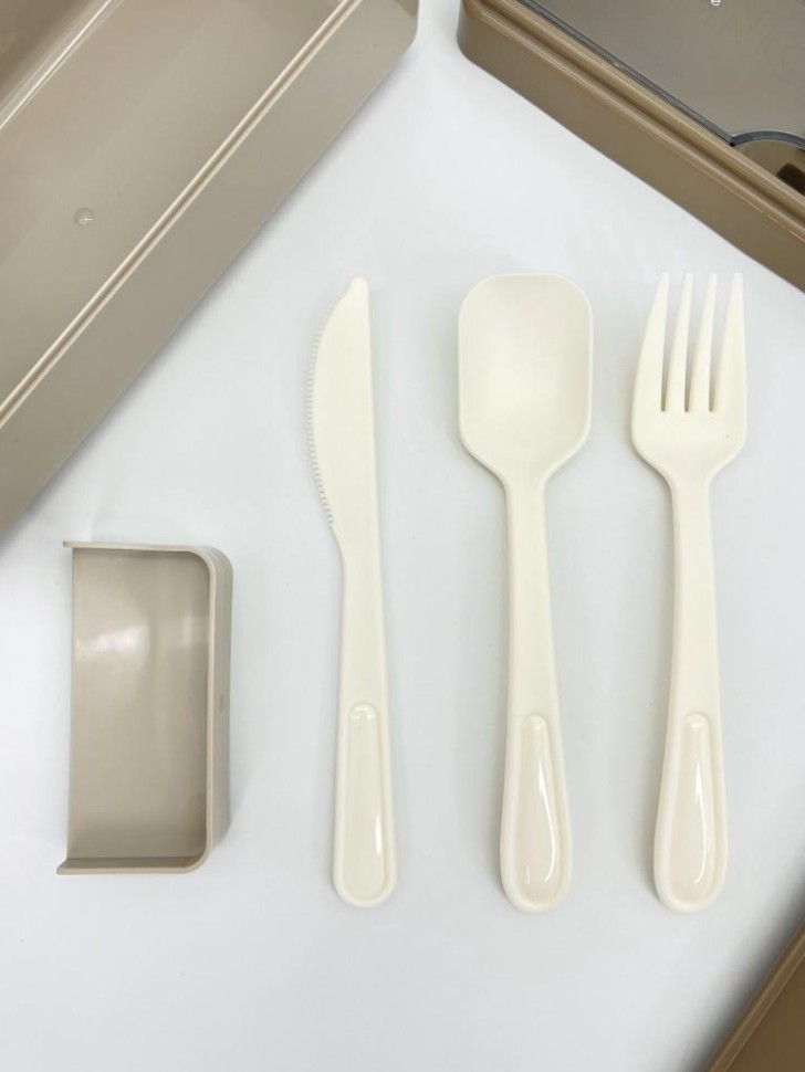 Ланчбокс "Bright lunch", beige (650 мл)