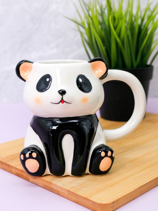 Кружка керамическая «Modest panda», white (500 мл) 