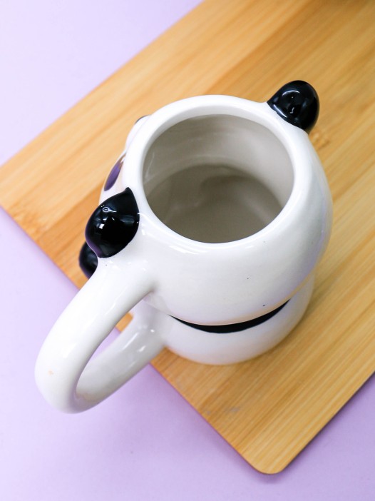 Кружка керамическая «Modest panda», white (500 мл) 