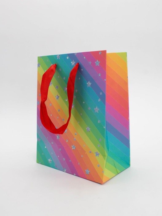 Пакет подарочный «Rainbow Gift», star (18*23*10) 