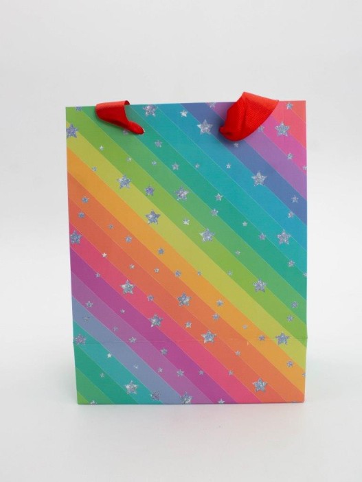 Пакет подарочный «Rainbow Gift», star (18*23*10) 