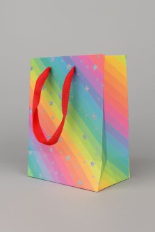 Пакет подарочный «Rainbow Gift», star (18*23*10)