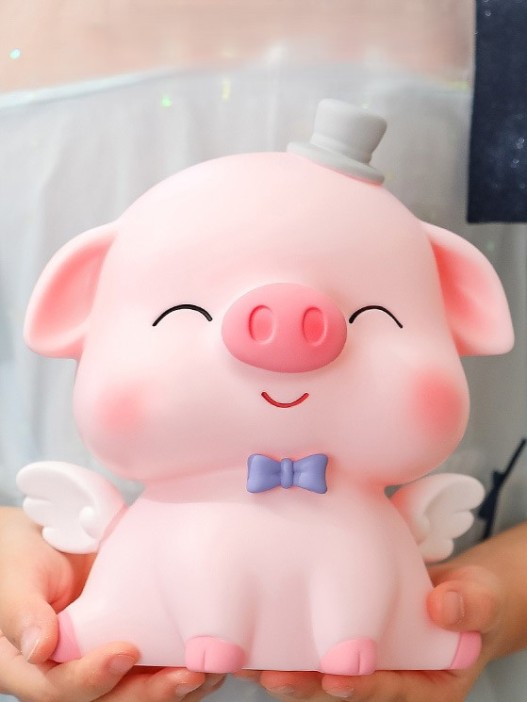 Копилка "Angel pig hat", pink 