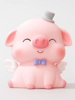 Копилка "Angel pig hat", pink