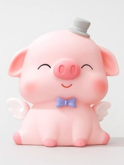 Копилка "Angel pig hat", pink