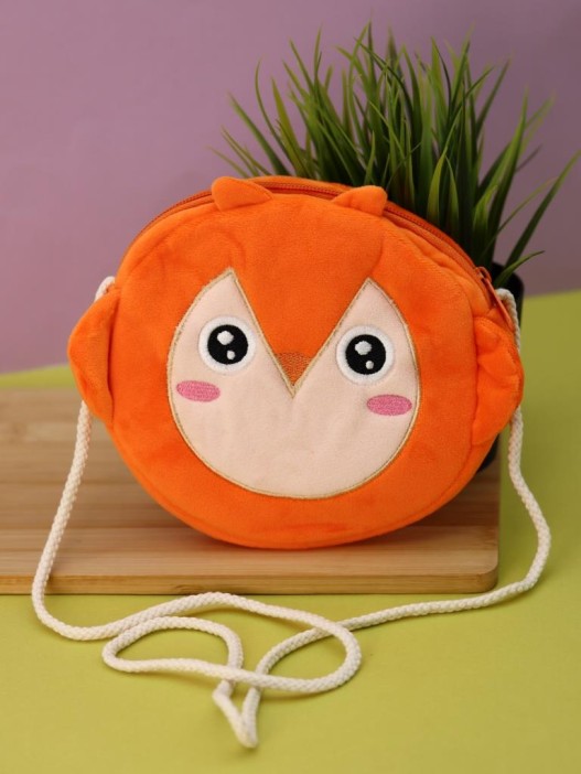 Сумочка плюшевая &quot;Owl&quot;, orange (16*14 см) 