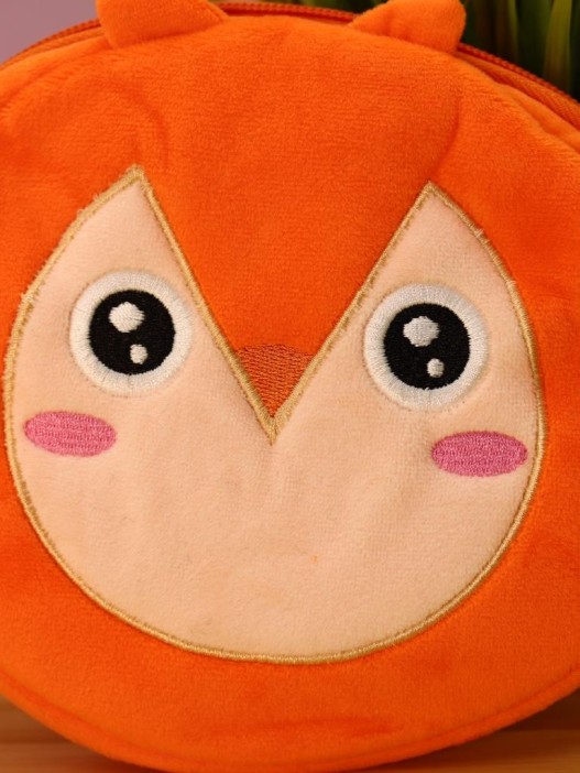 Сумочка плюшевая &quot;Owl&quot;, orange (16*14 см) 