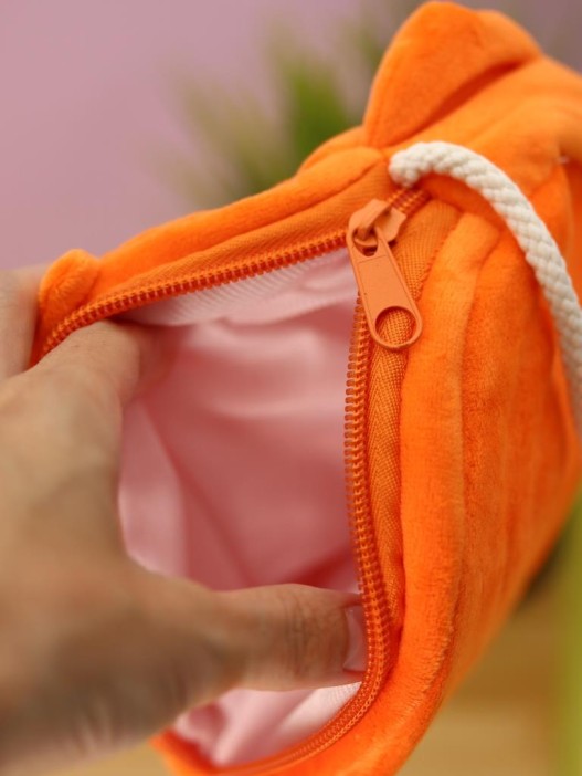 Сумочка плюшевая &quot;Owl&quot;, orange (16*14 см) 