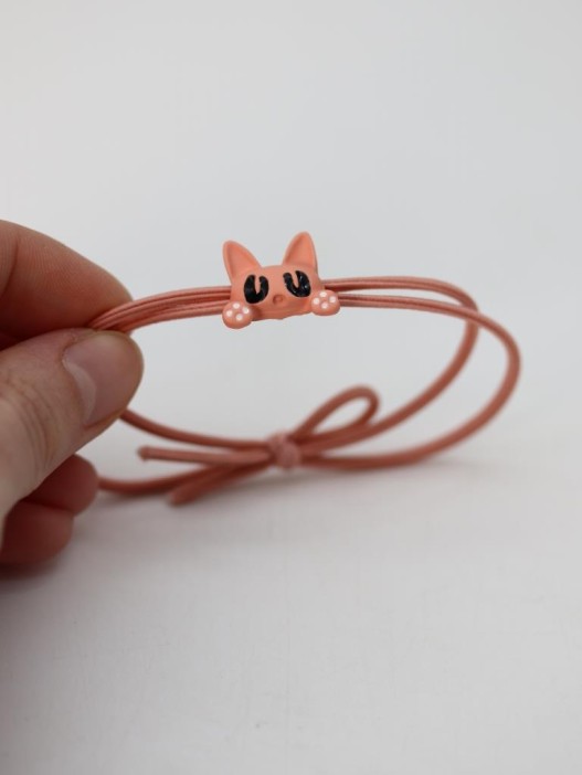 Резинка для волос GIRLY "Cat", pink 