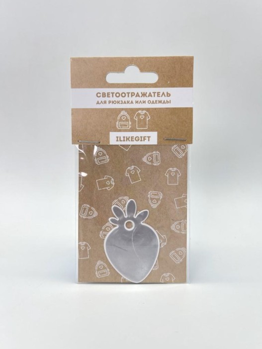 Светоотражающий элемент (фликер) &quot;Strawberry&quot;, брелок 