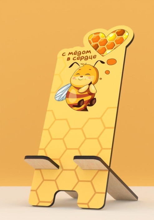 Подставка под телефон/планшет iLikeGift "С мёдом в сердце" 