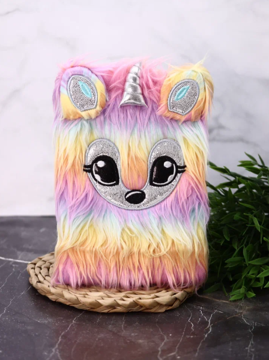 Блокнот плюшевый «Rainbow lama», 21,5х14,5 см, плотность 80 гр. 