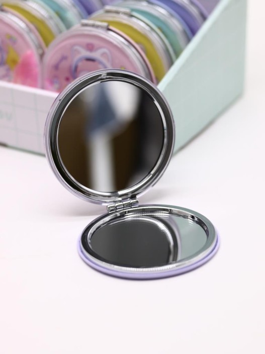 Зеркало шейкер раскладное &quot;Spacely&quot;, фиолетовое, 7*7 см 