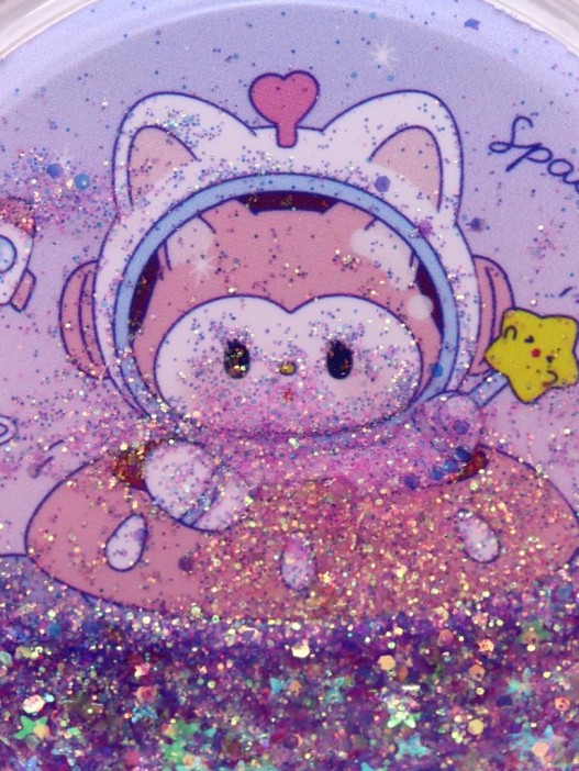 Зеркало шейкер раскладное &quot;Spacely&quot;, фиолетовое, 7*7 см 