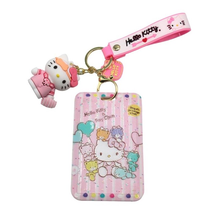 Бейдж на карабине с брелоком &quot;Hello Kitty&quot;, ABS (7*11 см), mix 