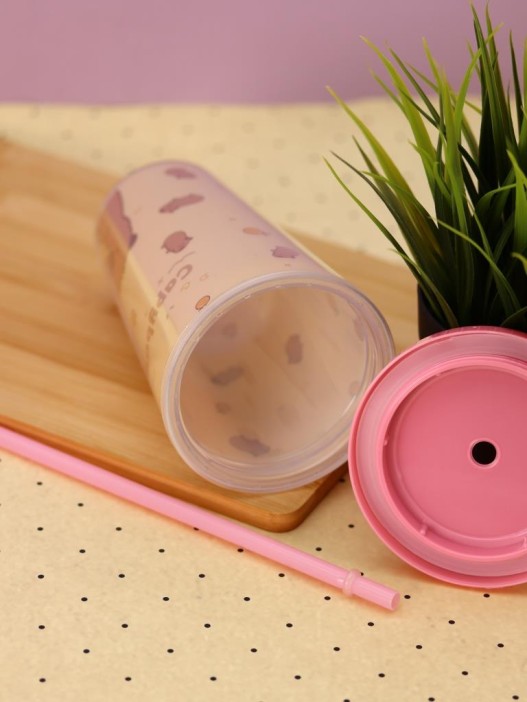 Тамблер iLikeGift &quot;Capybara ray&quot;, pink (880 мл) 