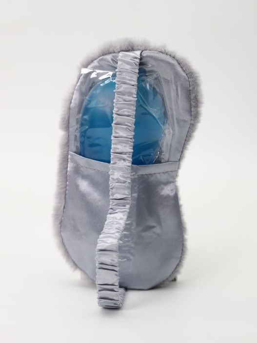 Маска для сна GIRLY "Приятный сны", серая 