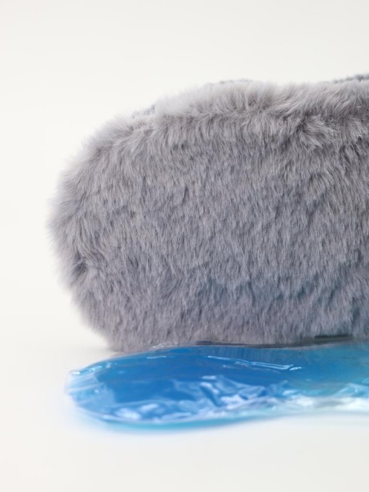 Маска для сна GIRLY "Приятный сны", серая 