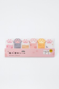 Стикеры закладки "Six paws", pink