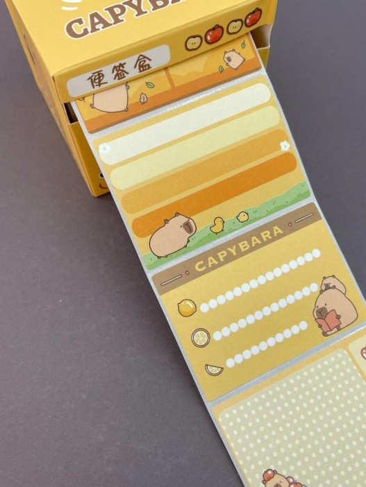 Стикеры в рулоне &quot;Capybara&quot;, orange 