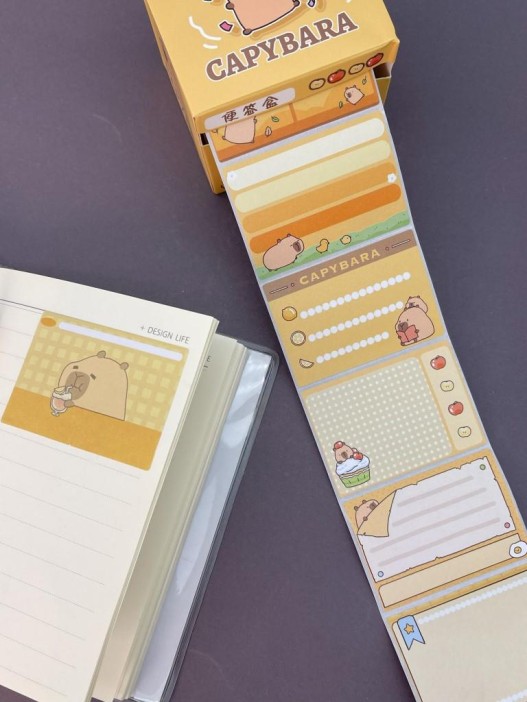 Стикеры в рулоне &quot;Capybara&quot;, orange 