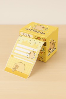 Стикеры в рулоне «Капибара», оранжевые