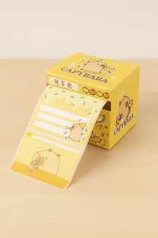 Стикеры в рулоне «Капибара», оранжевые