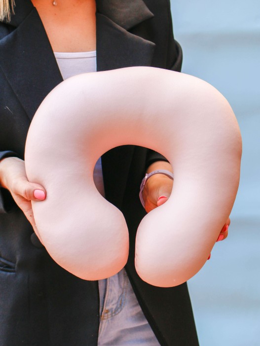 Игрушка- Подушка для шеи Hugme toys «Бульдог» 