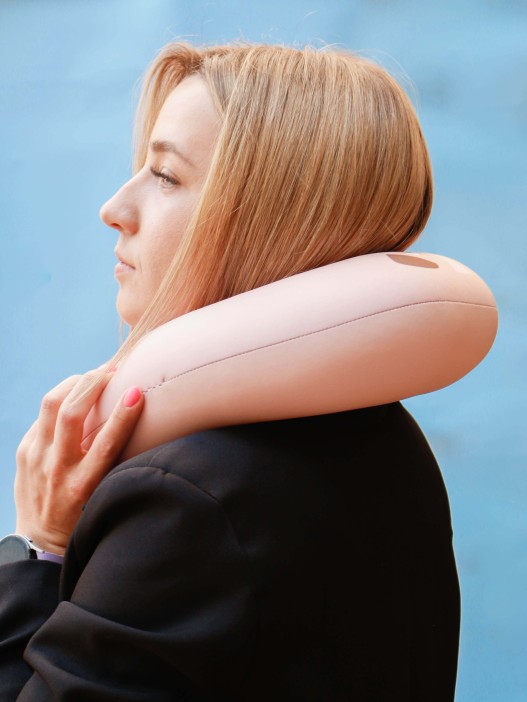 Игрушка- Подушка для шеи Hugme toys «Бульдог» 