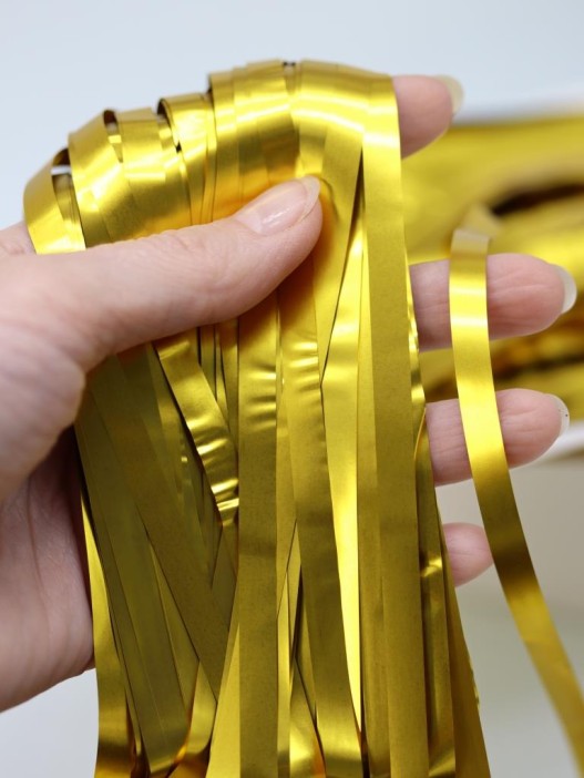 Праздничный занавес, дождик для фотозоны &quot;Rain&quot;, yellow (100*200 см) 