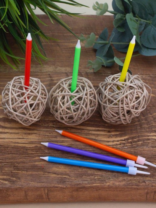Набор свечей 12 шт. &quot;Color burst&quot;, 10,5 см 